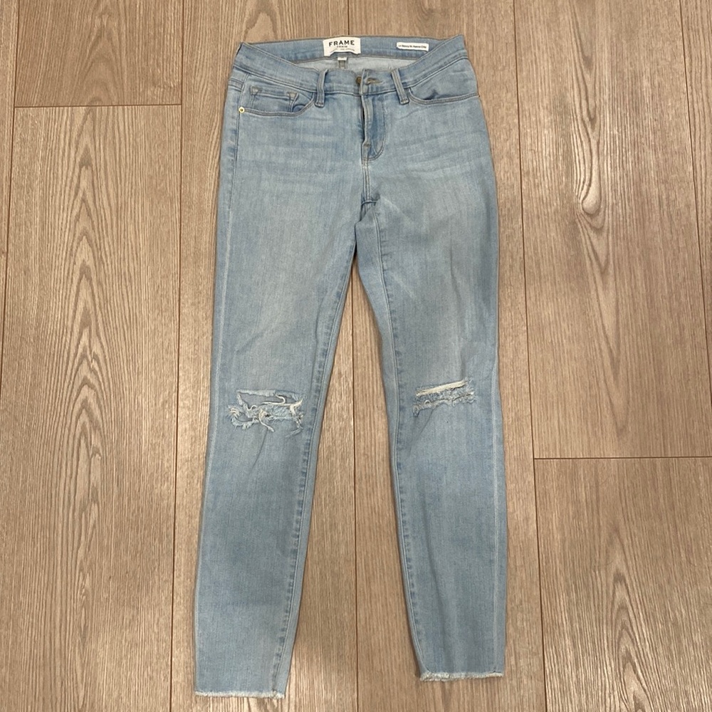 Frame Le Skinny De Jeanne Crop Jeans